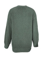 Oversized chunky-knit button-front cardigan, source view 7