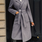 Belted long coat, source view 27