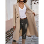 Longline single-button blazer coat, source view 5