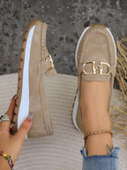 Women’s Chunky Slip-On Loafers with Metal Hardware, source view 5