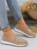 Women’s Chunky Slip-On Loafers with Metal Hardware, source view 6