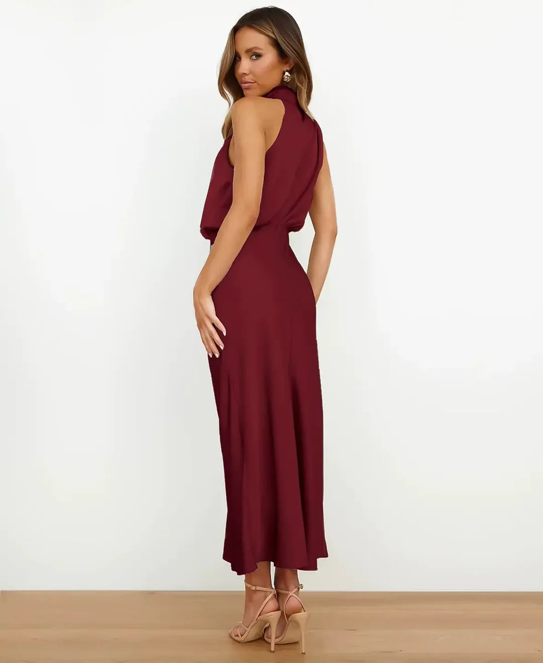 Orsola women's dress, Bordeaux
