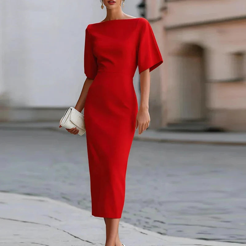 Cecilia women's dress, Red