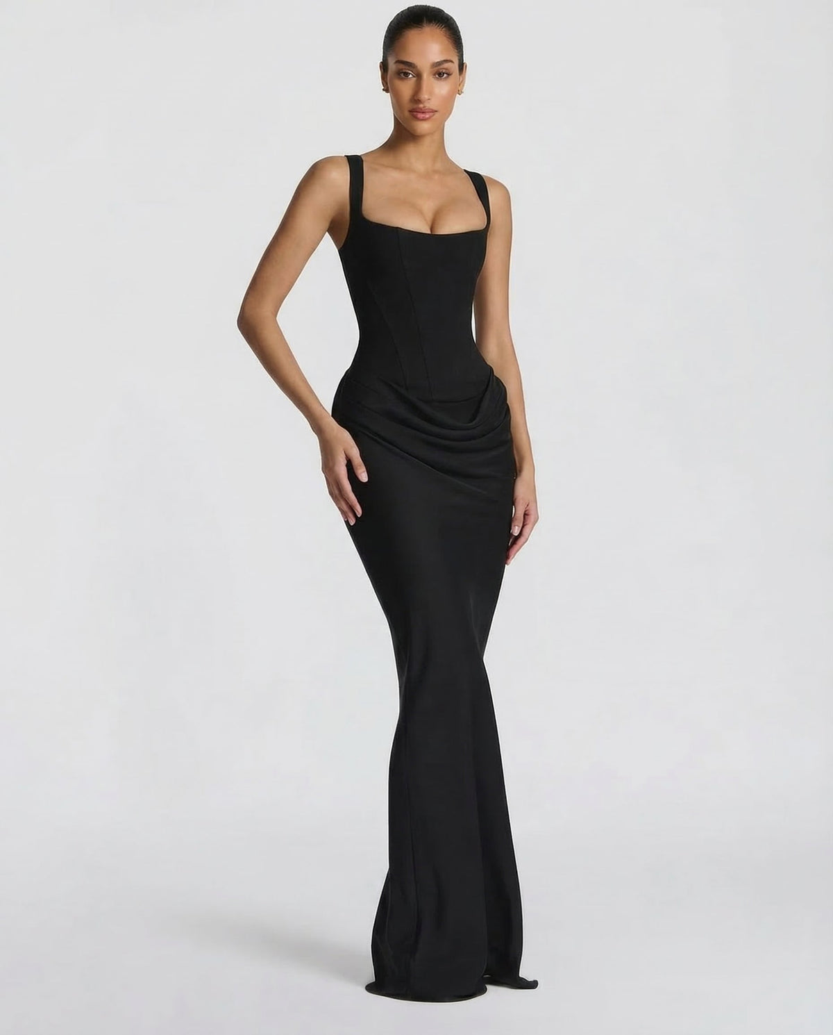 Maddalena women's maxi dresses, Black