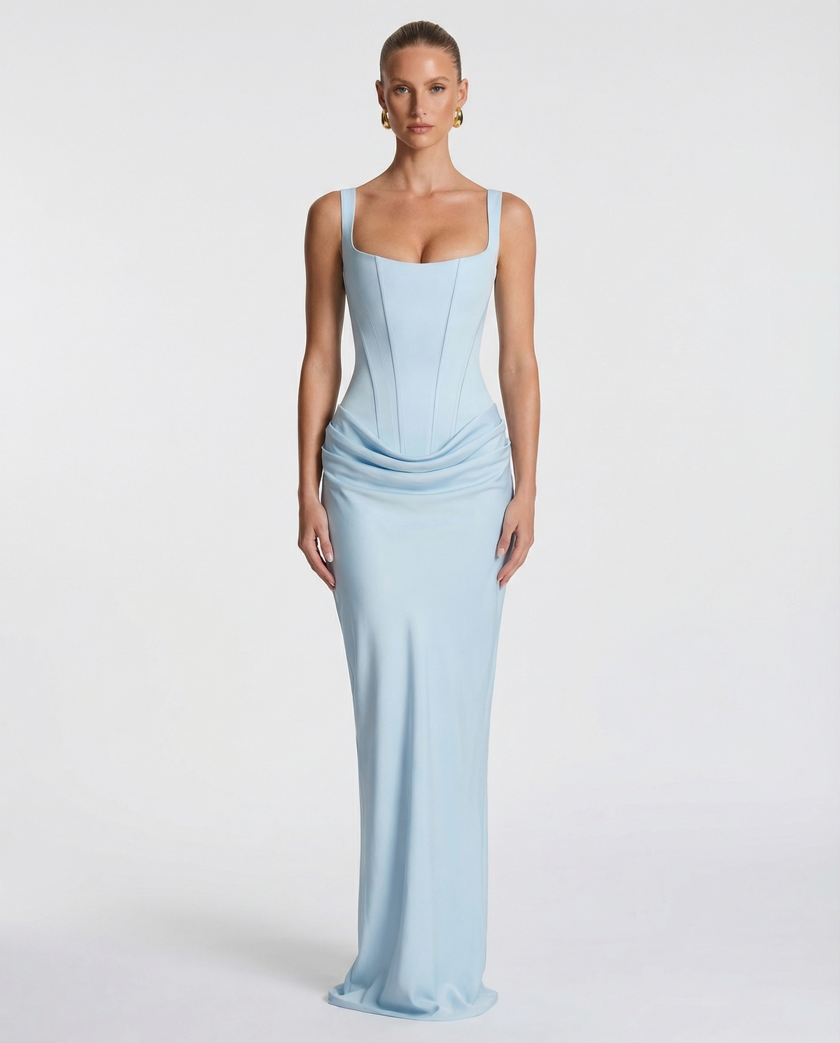 Maddalena women's maxi dresses, Blue