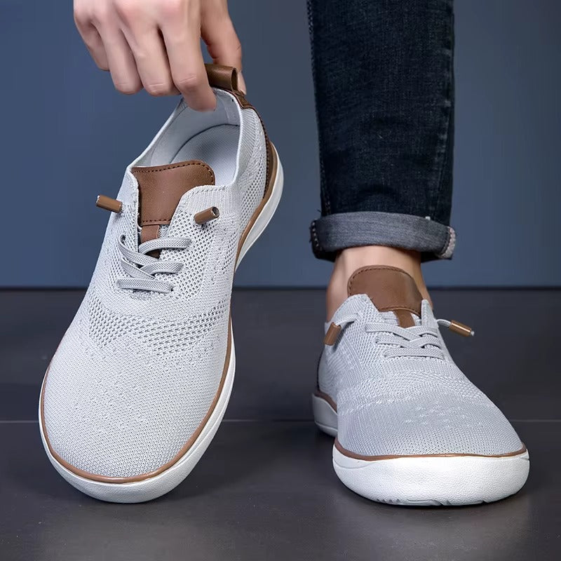 Tommaso | Scarpe da passeggio da uomo a pianta larga, in maglia, senza lacci, imbottite e ammortizzate