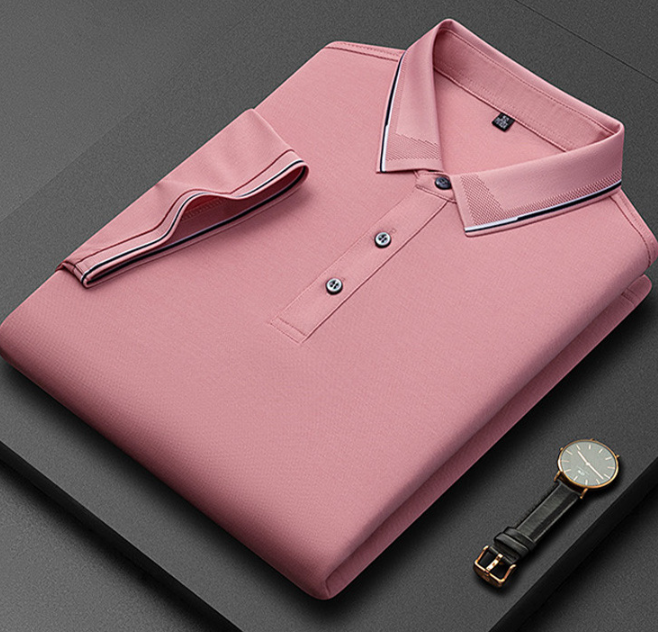 Dario men's polo shirt in Pink