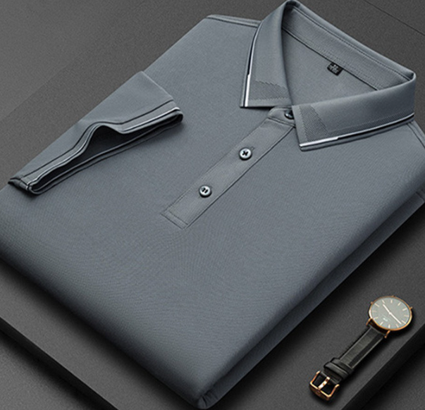 Dario men's polo shirt in Grey