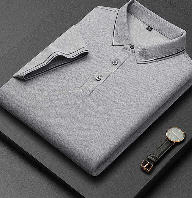 Dario men's polo shirt in Light Grey