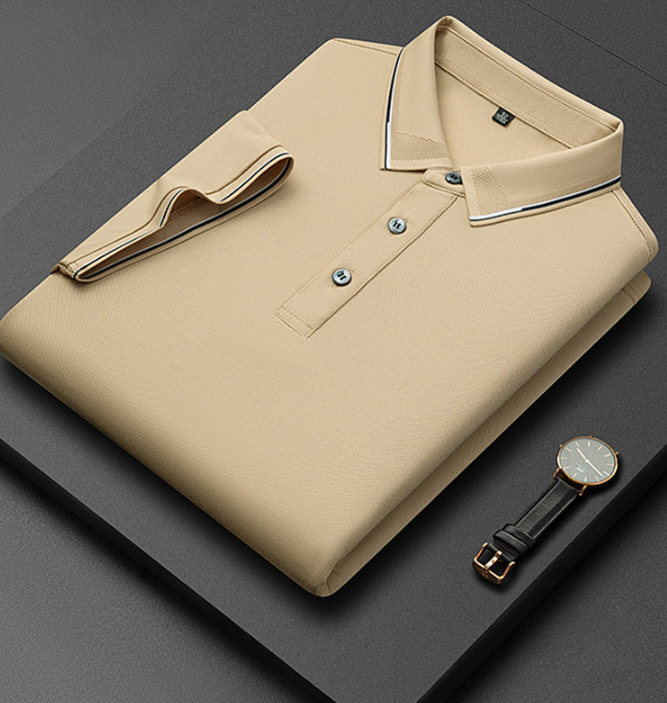 Dario men's polo shirt in Beige
