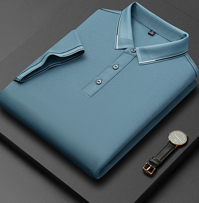Dario men's polo shirt in Light Blue