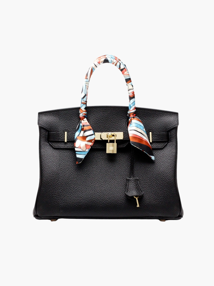 Women's Structured Everyday Handbag with Metal Details original photo 11