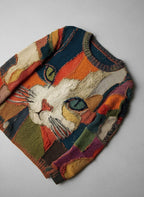 Women's oversized animal graphic sweater view 3